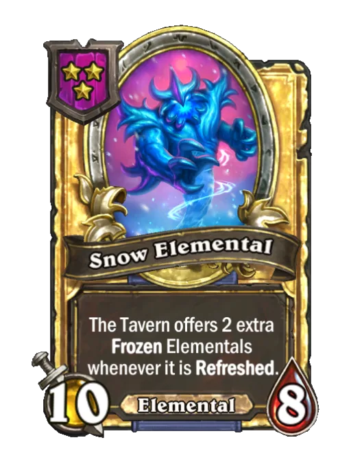 雪のエレメンタル(ゴールデン)