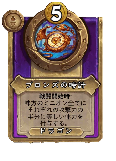 ブロンズの時計
